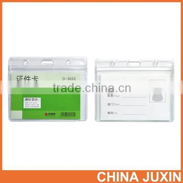 Clear PVC Badge Exhibition ID Card Case Holders photo-4