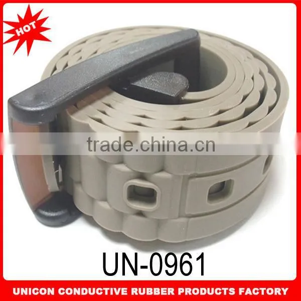 2014 Hot Selling Silicone Rubber Belt Silicone Belt 125cm Waist Size