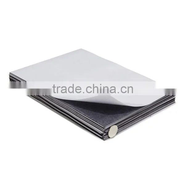Soft Self Adhesive Flexible Magnetic Sheet A4 Size 0.5mm Thickness Single Sided Rubber Magnet for Sale