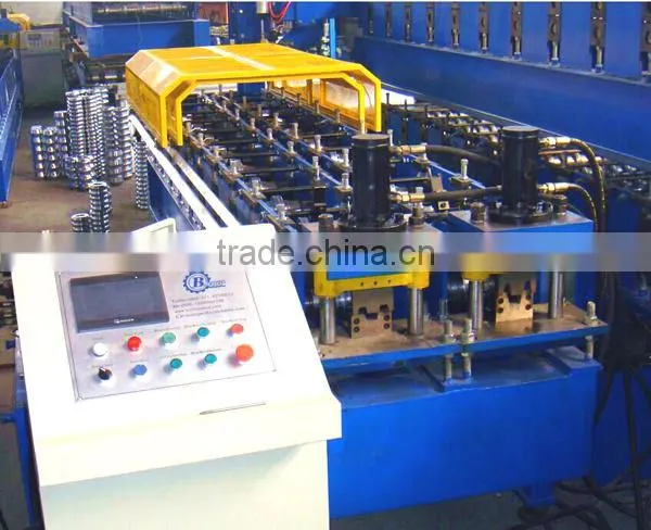 Light Gague Steel Frame Stud And Track Roll Forming Machine / Omege Shape Batten Forming Machine