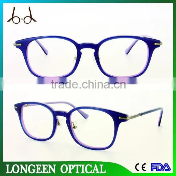 Fashion Changeable Temple Eyeglasses Optical Frame for Girls