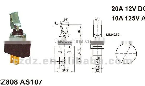 Quick Connect Terminal Toggle Switch /Toggle Switch/Momentary Toggle Switch photo-2