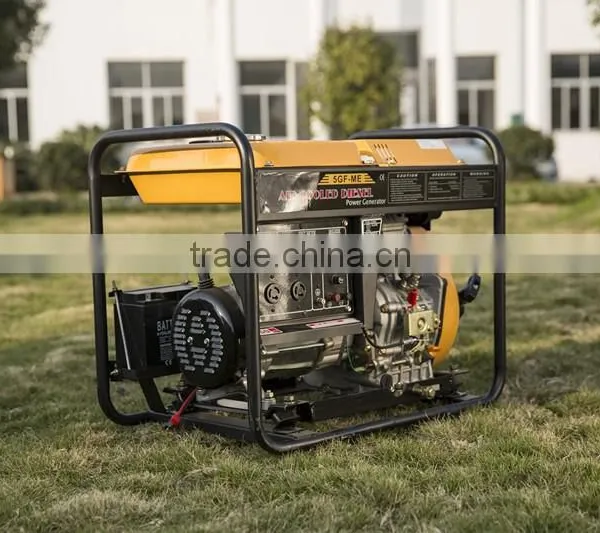NIMBUS 2015 New Portable Single Phase 10HP Diesel Engine Powered Open-type Diesel 5KW Generator for Sale photo-3