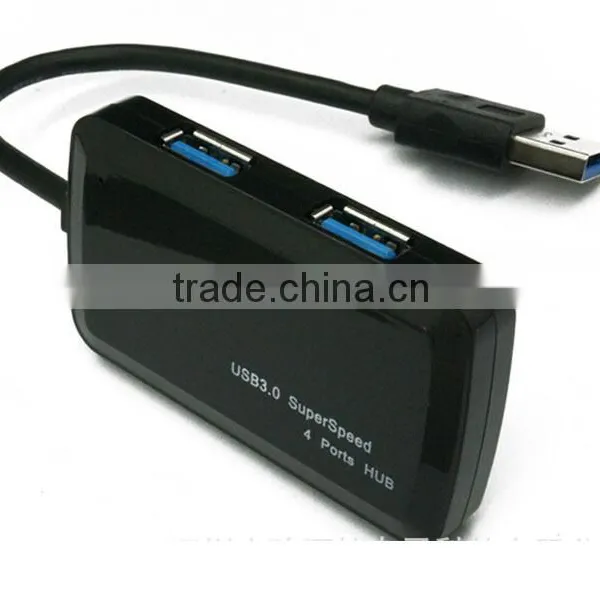 Super Speed 5Gbps 4 Port Ultra Thin USB 3.0 Hub Splitter Adapter for PC Laptop photo-3