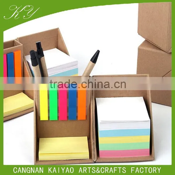 2016 Promotional Logo Printing Memo Pad With Pen Holder photo-2