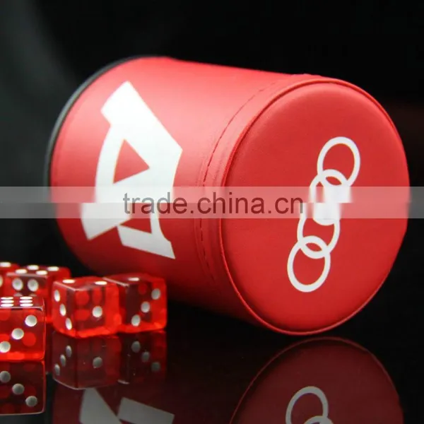 High Quality Luxry Leather Dice Cup With Lid photo-5