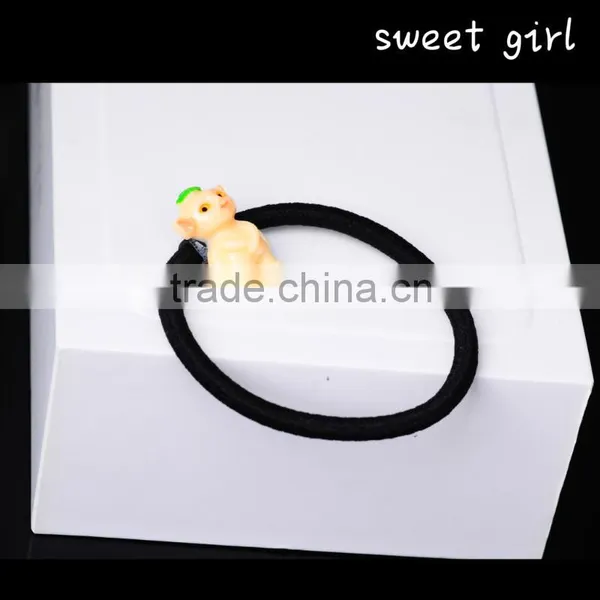 Kids and Lady Elastic Rubber Hair Bands ,Ponytail Holder Head Rope photo-2