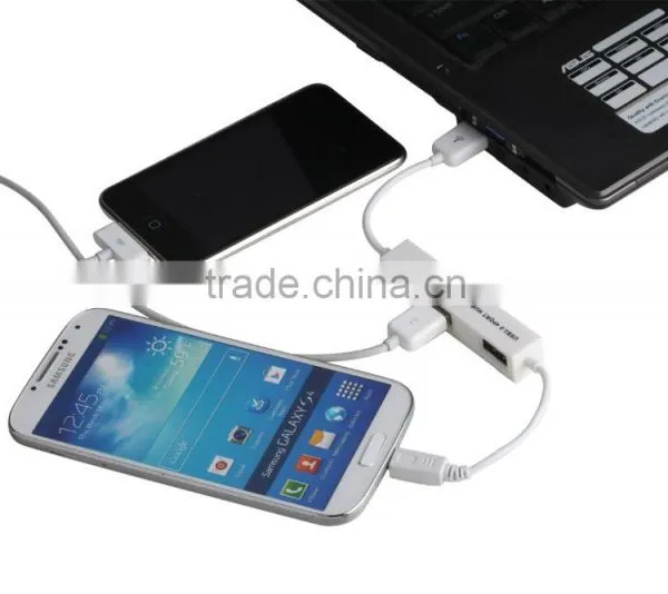 Premium1MINI USB OTG Cable for Iphone and Low-cost High-speed Plastic Casing 3 Port Usb Hub 2.0 photo-5