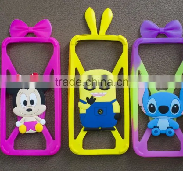 2015 Best Selling Silica Frame Rubber Cartoon Custom Design Smart Mobile Phone Case Cover for Iphone Samsung photo-4