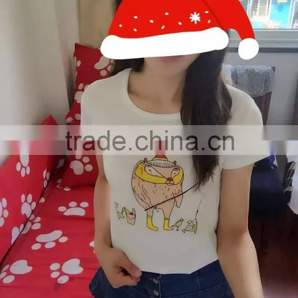 Fashion White Women Short-sleeved T-shirts Only200PCS photo-3