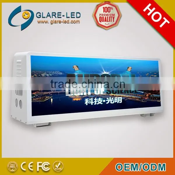 2015 HD Video Taxi Top Led Display Double Side Screen Led Taxi Top Advertising photo-4