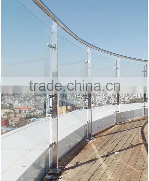 Stainless Steel Handrail Balustrade Glass Railing photo-2