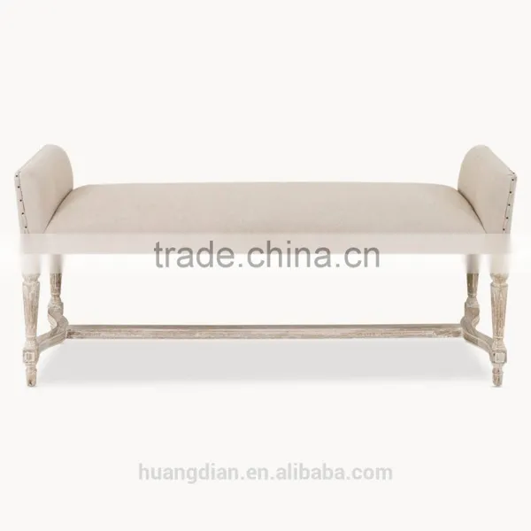 Marlborough Upholstered Bench Ottoman Modern Furniture photo-2