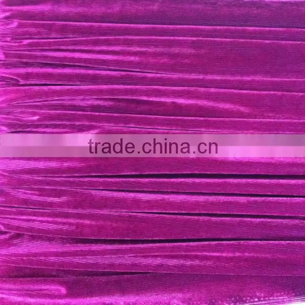 High Quality Stripe Poly/spadnex Stripe Korea Velvet Fabric for Dress, Blouse photo-5