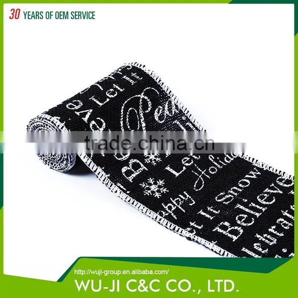 High Quality Natural Jute Ribbon Burlap Ribbon Roll photo-3