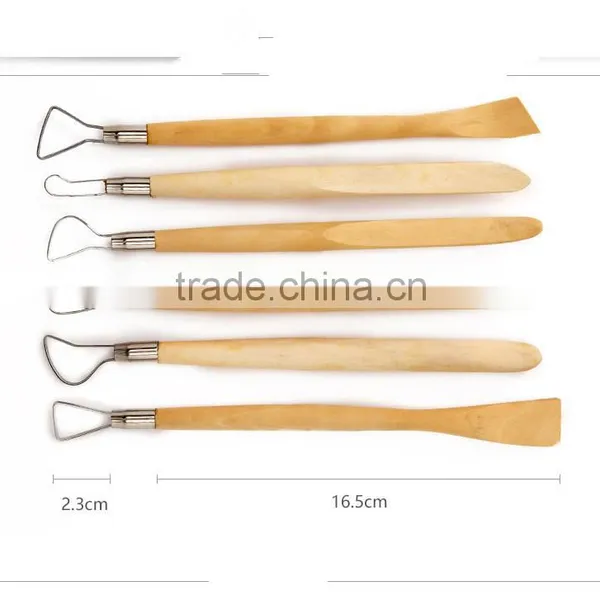 6pcs Hand Clay Pottery Tools Set With Steel Ribbon Blades /sculpting Tools photo-2