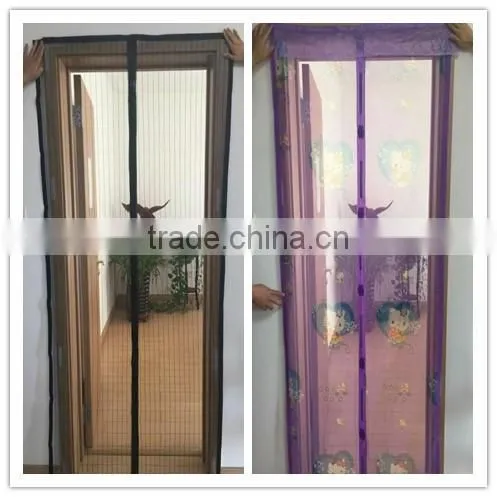 Polyester Mosquito Net DIY Mesh Magnetic Magic Screen Door photo-3
