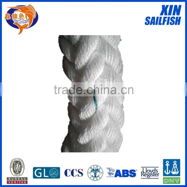 64mm pp Danline Marine Rope , Polypropylene Multifilament Mooring Rope