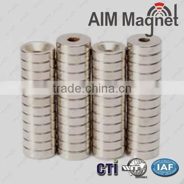 Super Strong Ring Loop Countersunk Magnet 30x10mm Hole 6mm photo-3