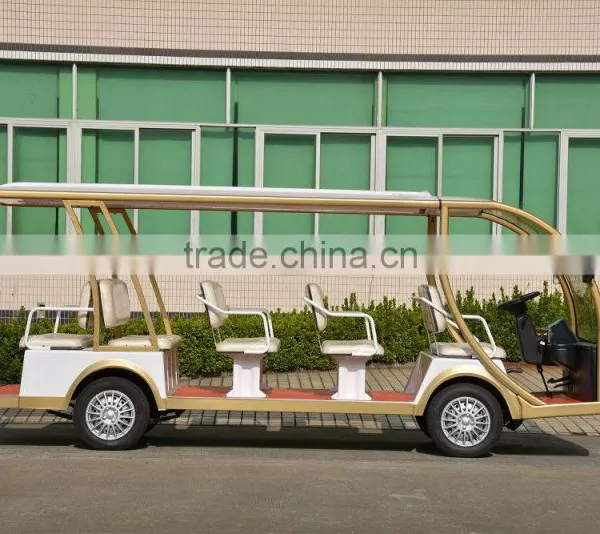 Latest Model Amusement Park 14 Passenger Electric Tourist Shuttle Bus photo-3
