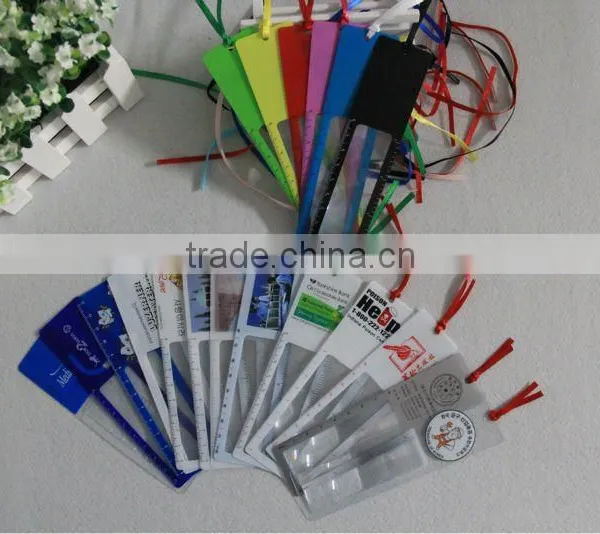 pvc bookmark magnifier, bookmark magnifiers, gift magnifier