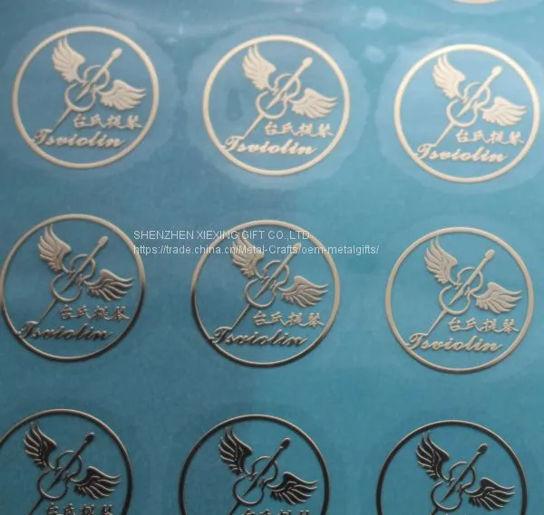 Custom Metal Logo Design Guitar Stickers Decals photo-2