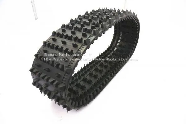 Puyi Snowmobile Rubber Tracks With Wheels 255*72*30