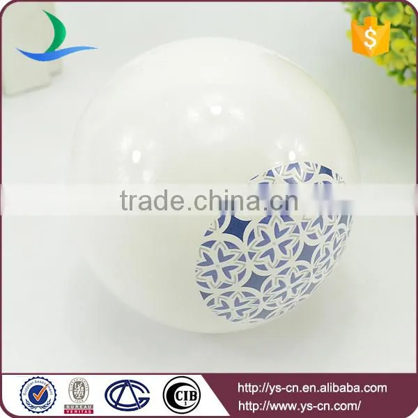 Blue Stripe Ball Design With Modern Style Decoration,low Price Hot Ceramic Decoration photo-4