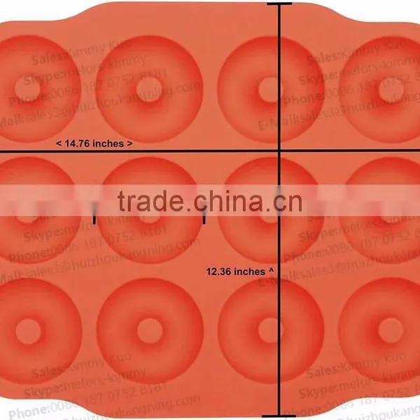 Hot Sell Silicone Bagels Mold DIY Doughnut Mold Baking Pan photo-6