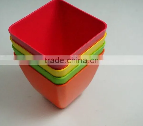 Hefei Factory Bamboo Fiber Flower Pot photo-5