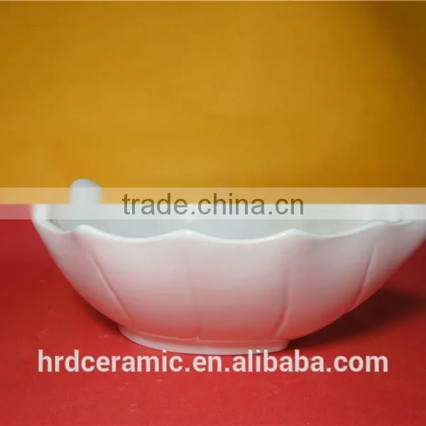 Wholesale 24*16*8cm Ceramic White Leaf Dishes photo-3