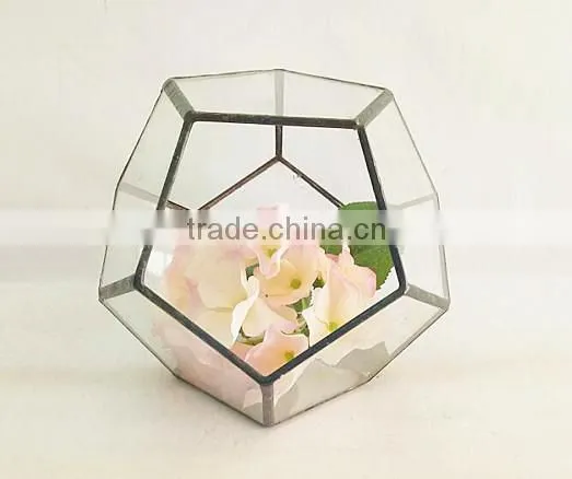 Geometric Glass Terrarium for Flower Decor photo-2
