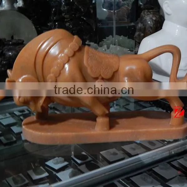 Stone Carving Bull Sculpture