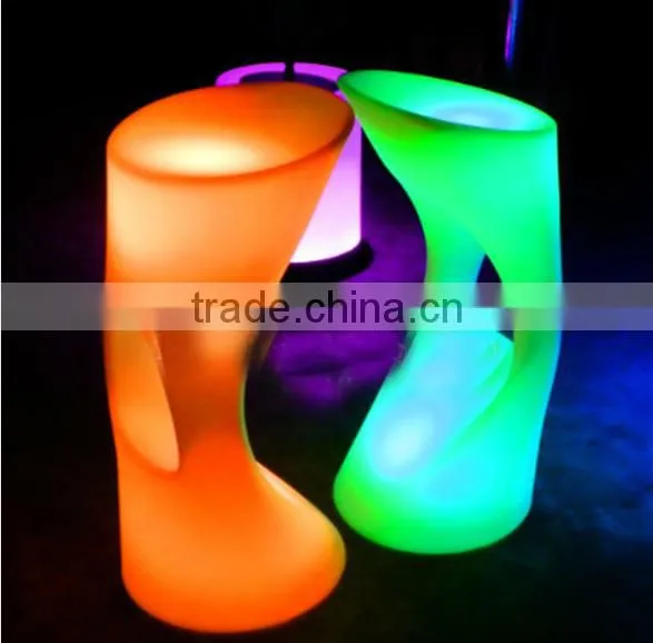 Contemporary Counter Height LED Lighting Plastic Bar Stool With 16 Colours Change photo-6