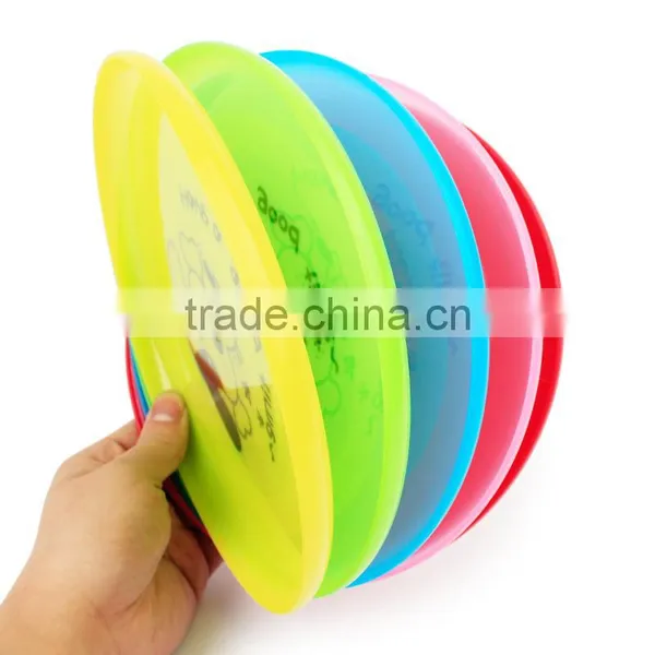 The Bending Deformation of Plastic Cartoon Dog Printing Plastic Pet Dog Frisbee 20cm photo-3