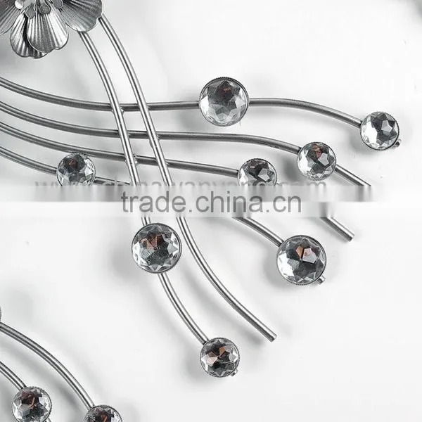 Custom Good Quality Beautiful Silver Cheap Wall Clocks photo-3