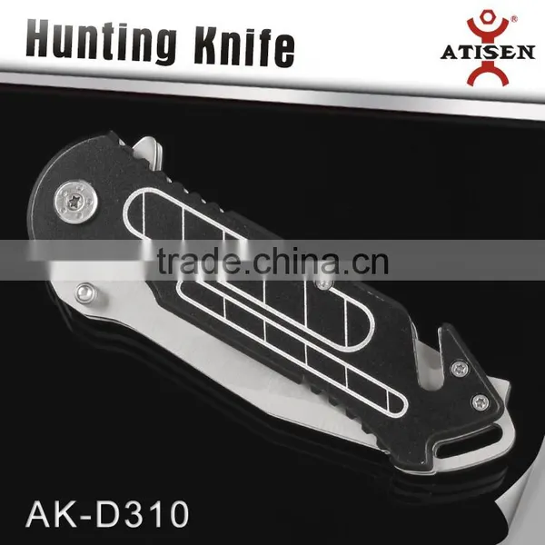 Unique Design Folding Hunting Knife 2 Blade With Aluminium Oxide Handle Outdoor EDC Tools photo-2