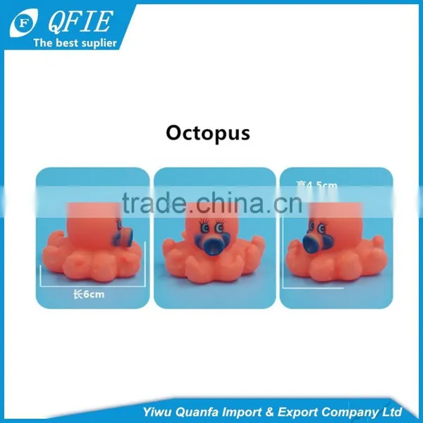Promotional Colorful Cheap Soft Mini Lovely Animal Shape Rubber Bath Toys for Baby photo-3