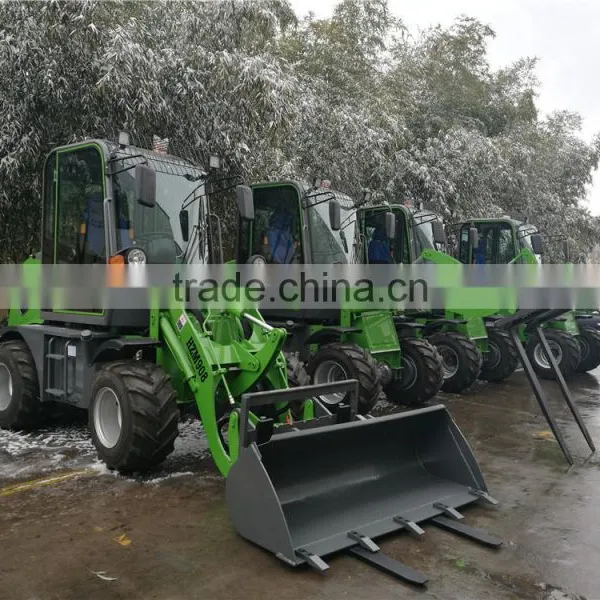 Backhoe 0.8t 1.0t 800kg 1000kg Mini Wheel Loader HZM908 ZL08 photo-4