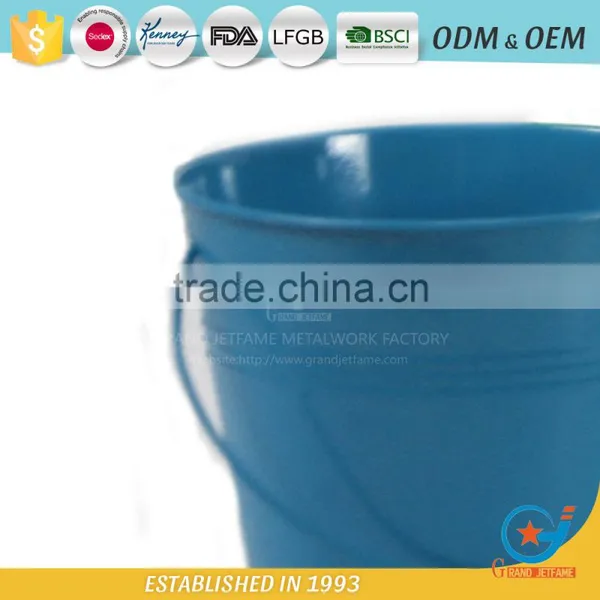 Garden Unique Powder Coated Metal Colorful Flower Pots Colorful Plant Pots photo-5