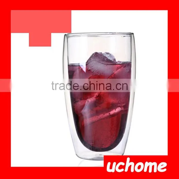 UCHOME Heat Resistant Double Wall Insulated Glass Coffe Cup For Home photo-2