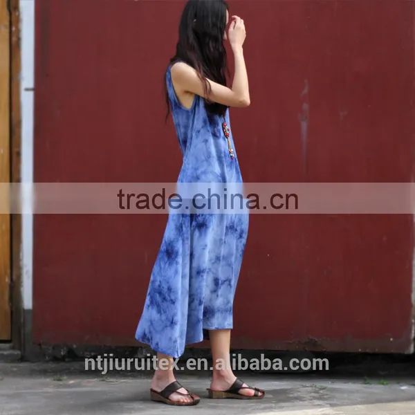 Women's Tie Dye Maxi Rayon Dress, Summer Dress photo-3