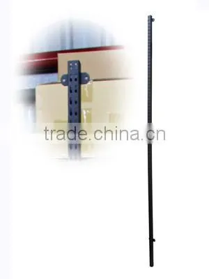 Black 1" Double Slotted Pole Tubing and Standard for Clothes Shop photo-2