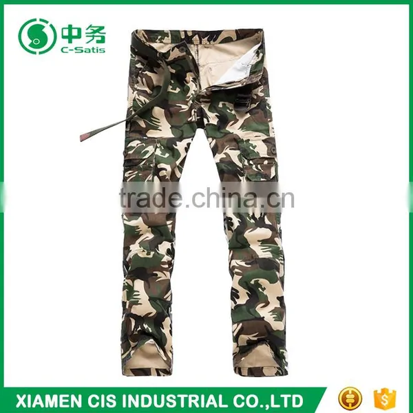 Bulk Wholesale Mens Military Style Cargo Pants With Many Pockets photo-2