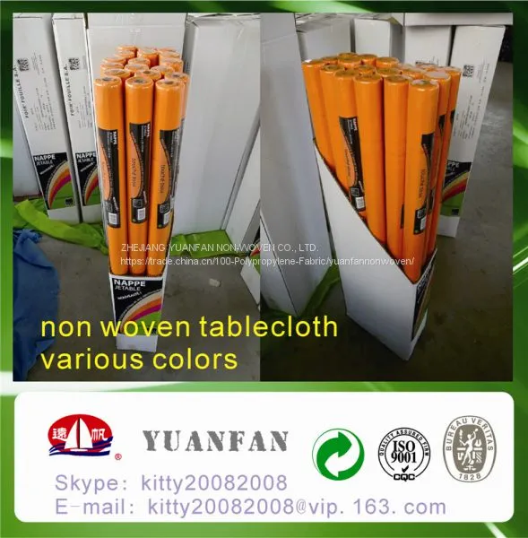 PP Spunbond Nonwoven Fabric for Table Cloth / Table Runner 60gsm photo-2