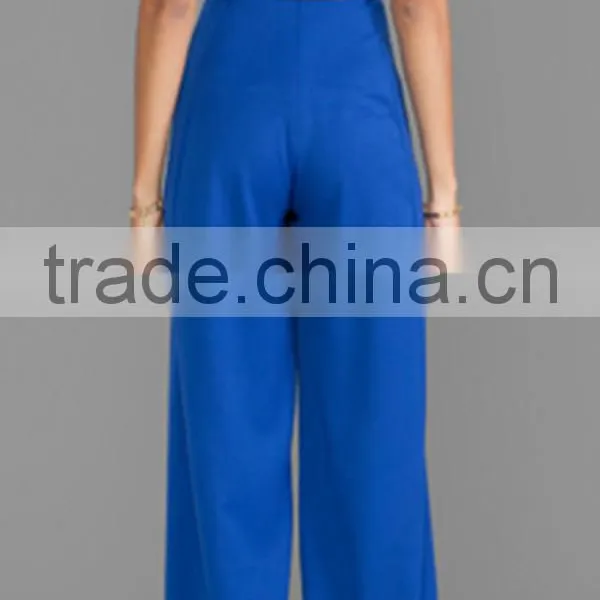 Girls/ladies Sexy Deep V-neck Loose Jumpsuits R0023 photo-5