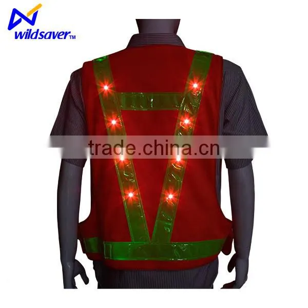 Flashing Material Led Kids Reflective Safety Vest hi Vis Quality photo-6
