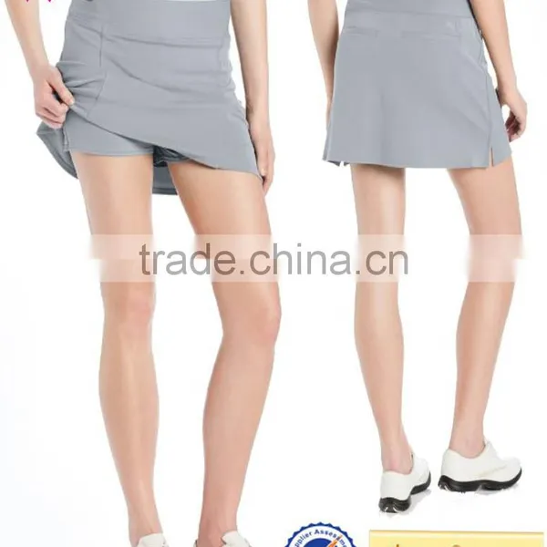 Custom Tennis Skirt With Pockets Girls Womens Elastic Waist Sports Skirt photo-3