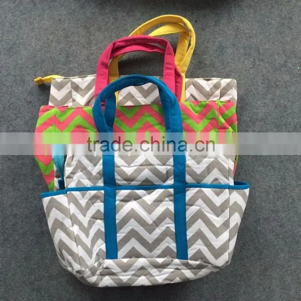 2016 New Chevron Diaper Bags Chevron Diaper Bag Tote Nappy Bag photo-4