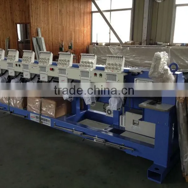 YingYing 908 8heads 9needles 9colors Cap Tubular t Shirt Flat Embroidery Machine photo-3